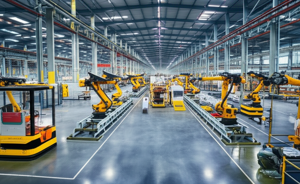 Automotive manufacturing facility producing electric vehicle components and drivetrain parts